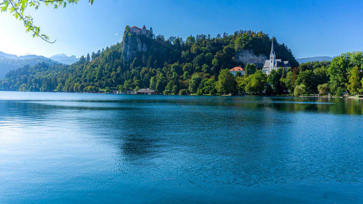 The breath-taking view in Bled